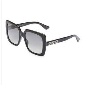 GUCCI Swarovski Square Logo Sunglasses Women